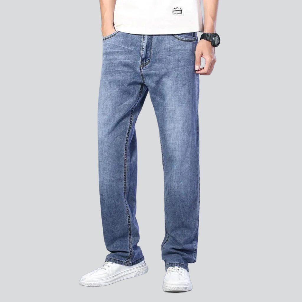 Straight-cut stretchy men jeans