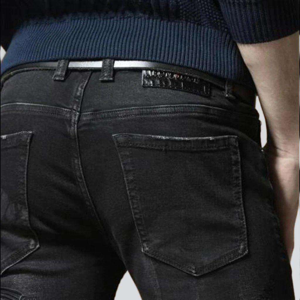 High-end print skinny men jeans