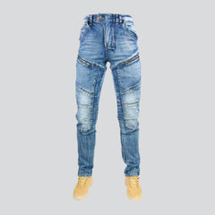 Knieschoner Mid-Waist Herren Reitjeans