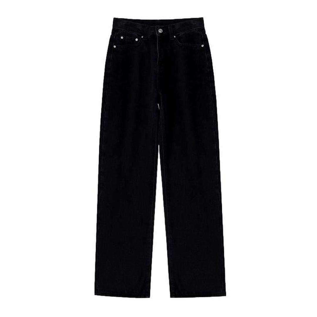 High-rise women baggy jeans