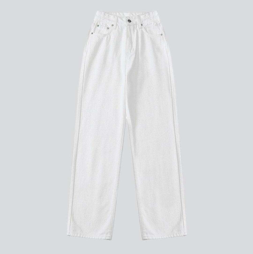 High-rise women baggy jeans