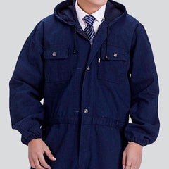 Workwear navy men denim overall