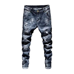 Distressed vintage urban men jeans