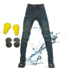 Waterproof winter men biker jeans