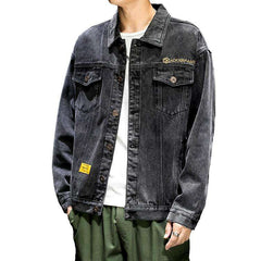 Japan-style oversized denim jacket