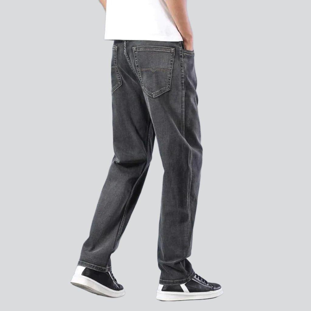 Dünne Stretch-Straight-Herrenjeans