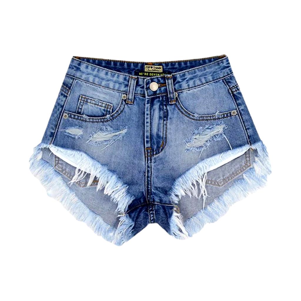 Street Fashion Distressed-Jeansshorts