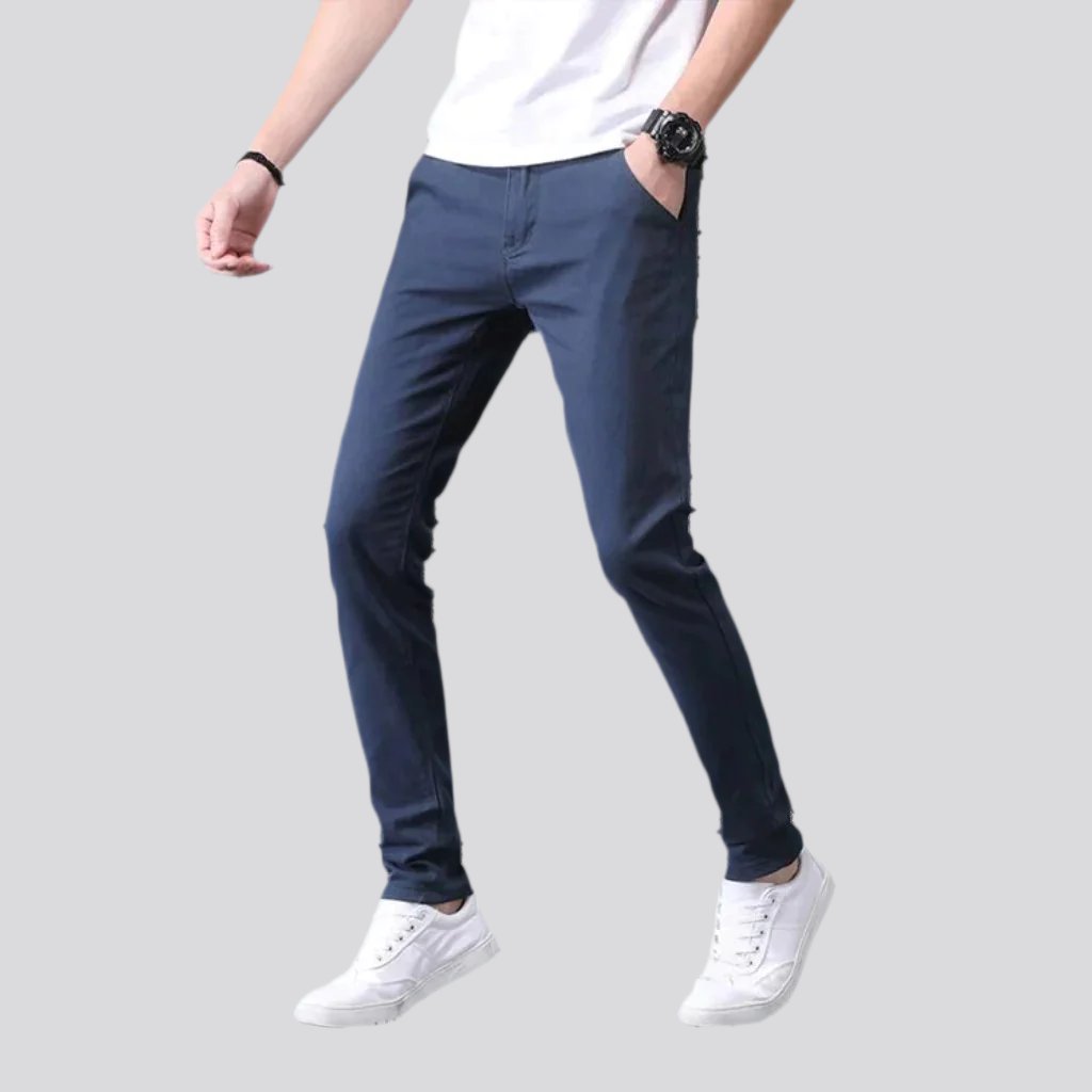 Slim men denim pants