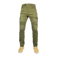 Pantalones vaqueros cargo ajustados de estilo motero