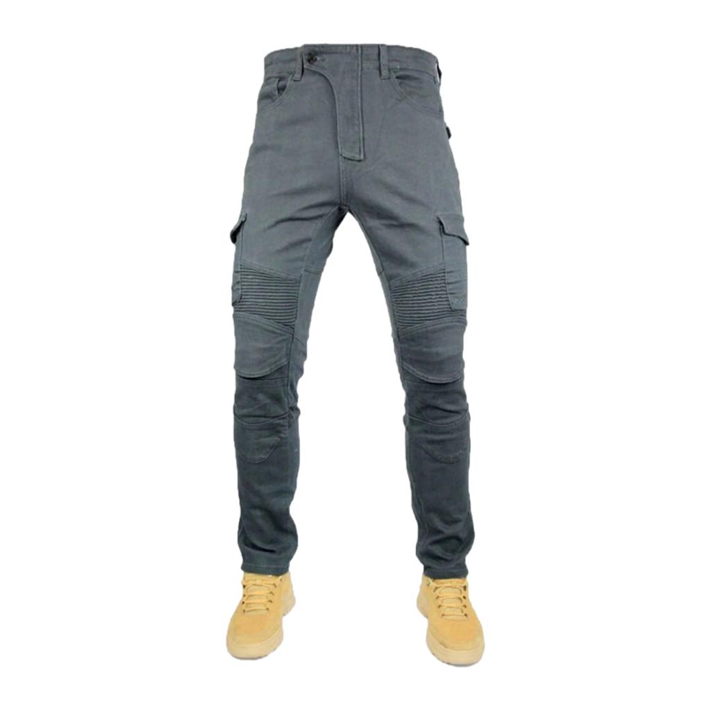 Cargo biker men denim pants