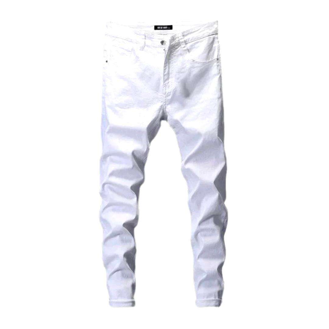 Comfortable white stretchy jeans