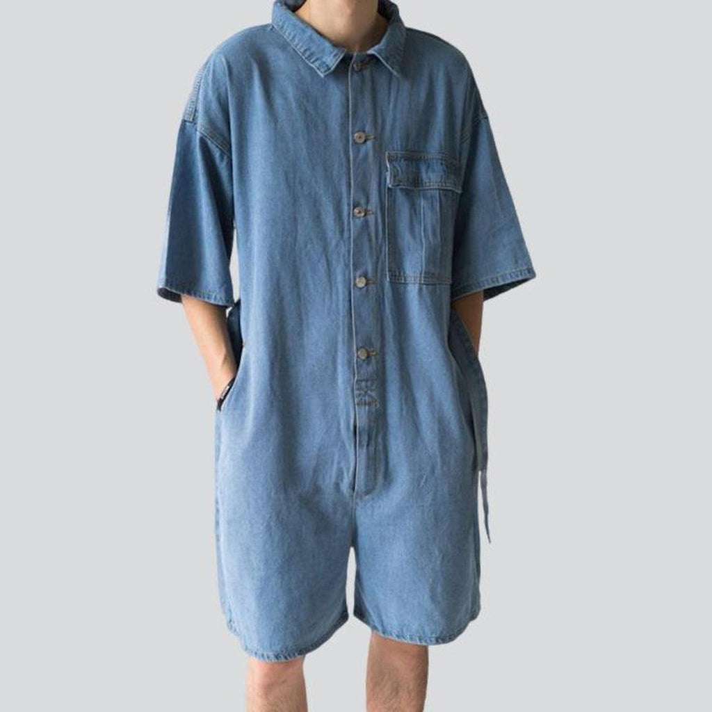 Loose overall shorts for men