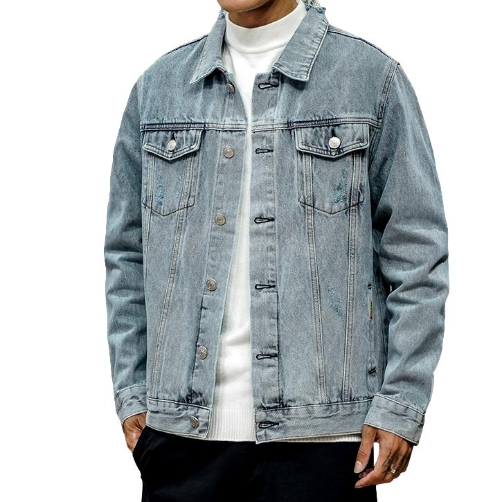 Vintage ripped men's denim jacket – Rae Jeans