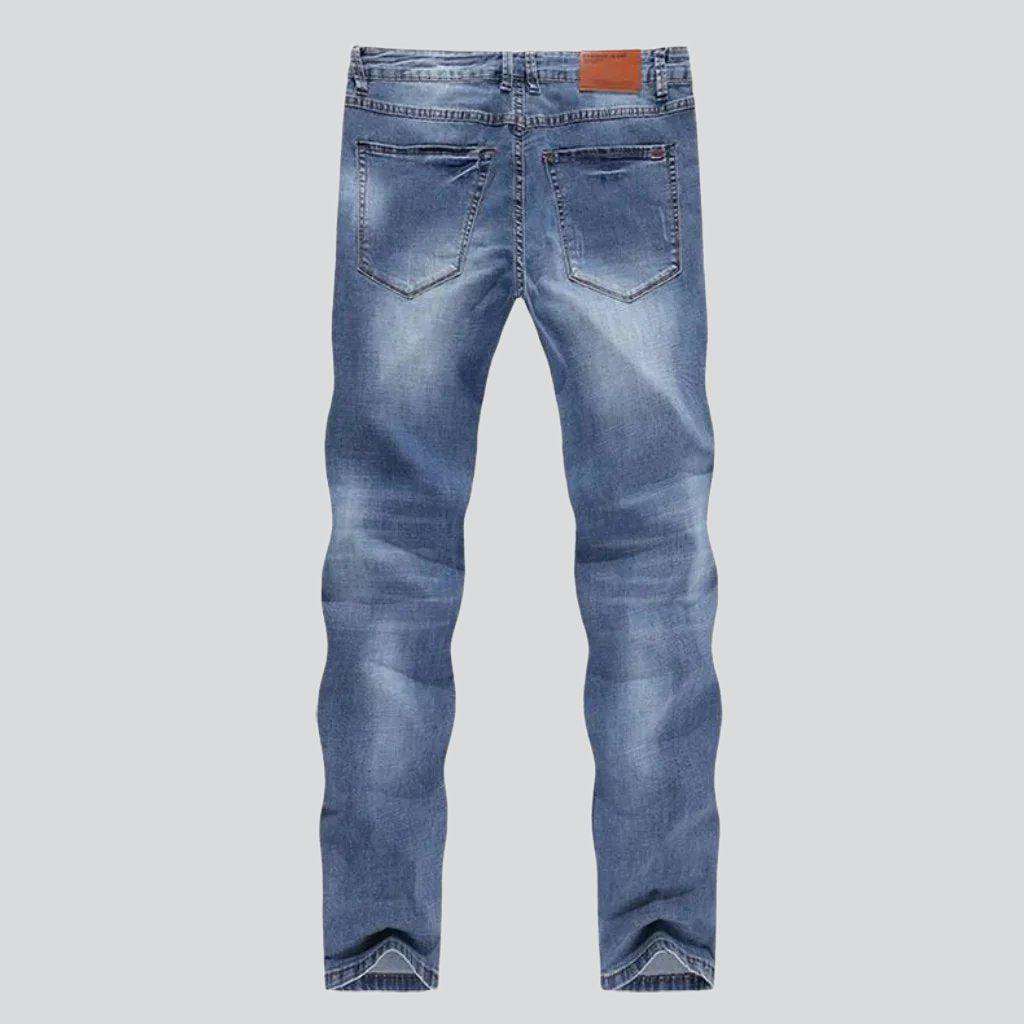 Light blue basic men jeans