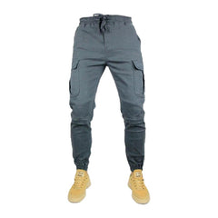 Mid-waist biker men denim pants