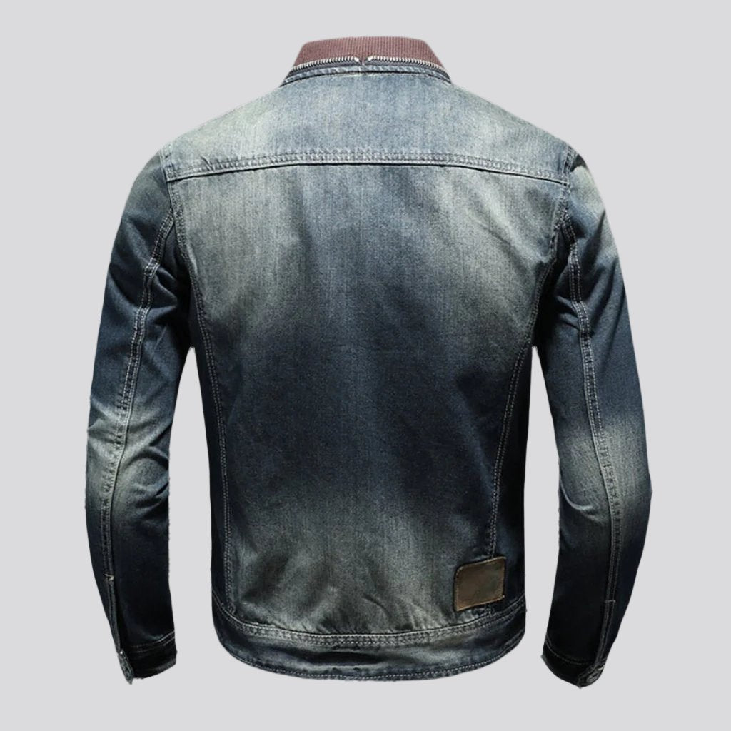 Vintage Biker Jeansjacke