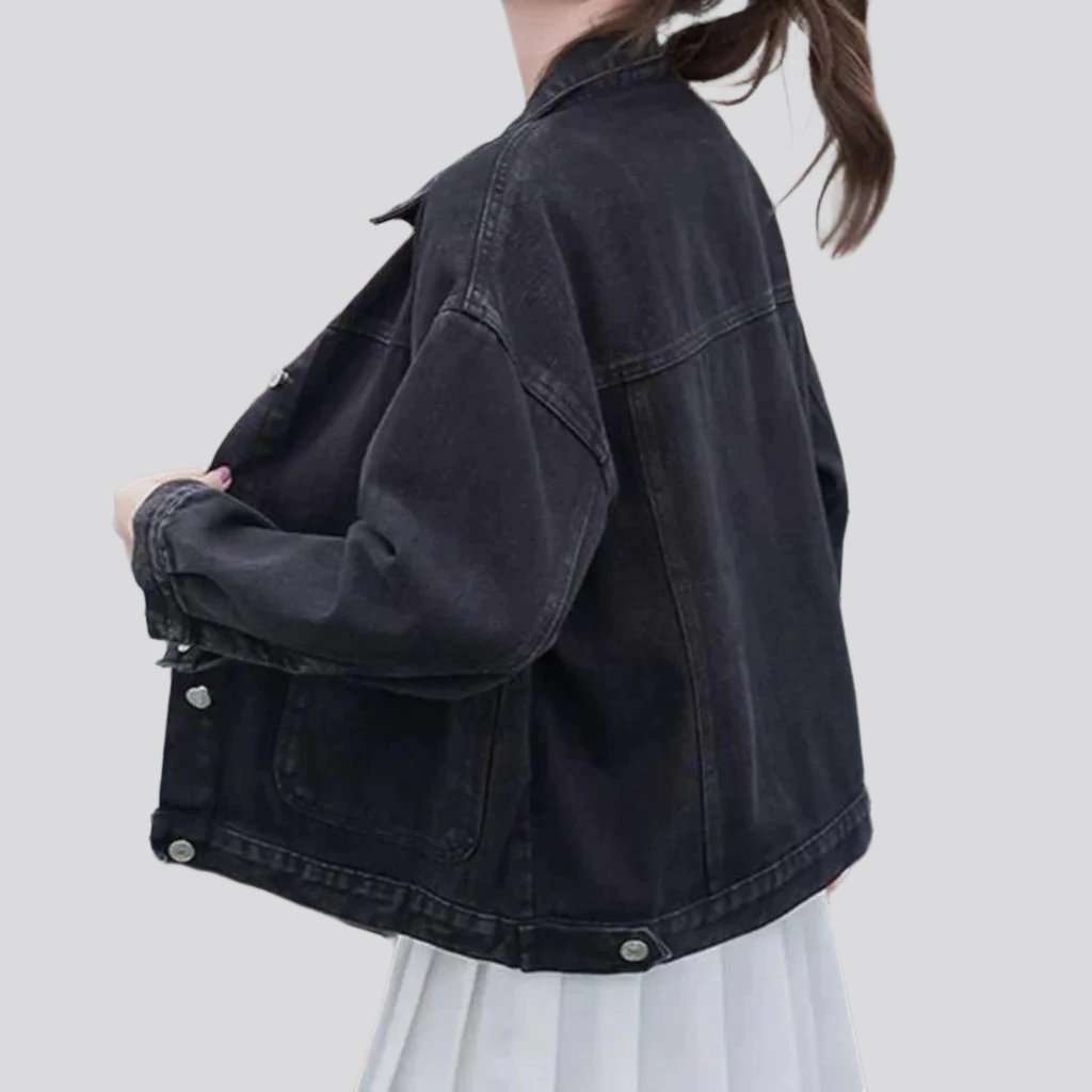 Oversized street denim jacket