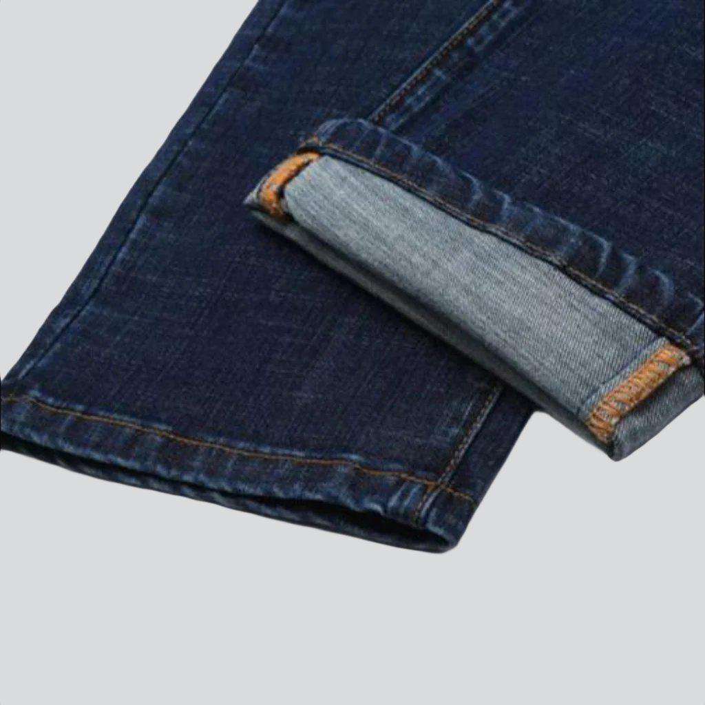 Business casual dark men jeans