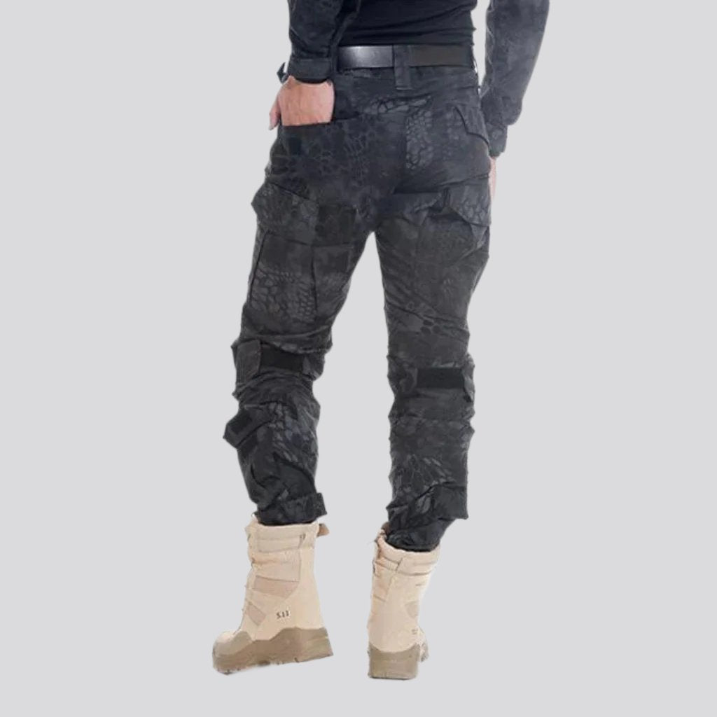 Pantalones vaqueros cargo biker para hombre