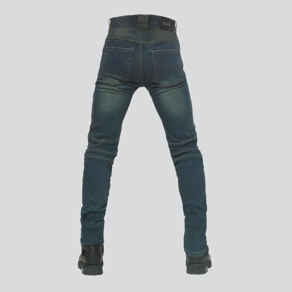 Waterproof winter men biker jeans