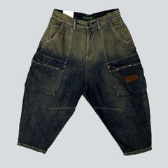 Baggy Cargo Damen Jeanshose