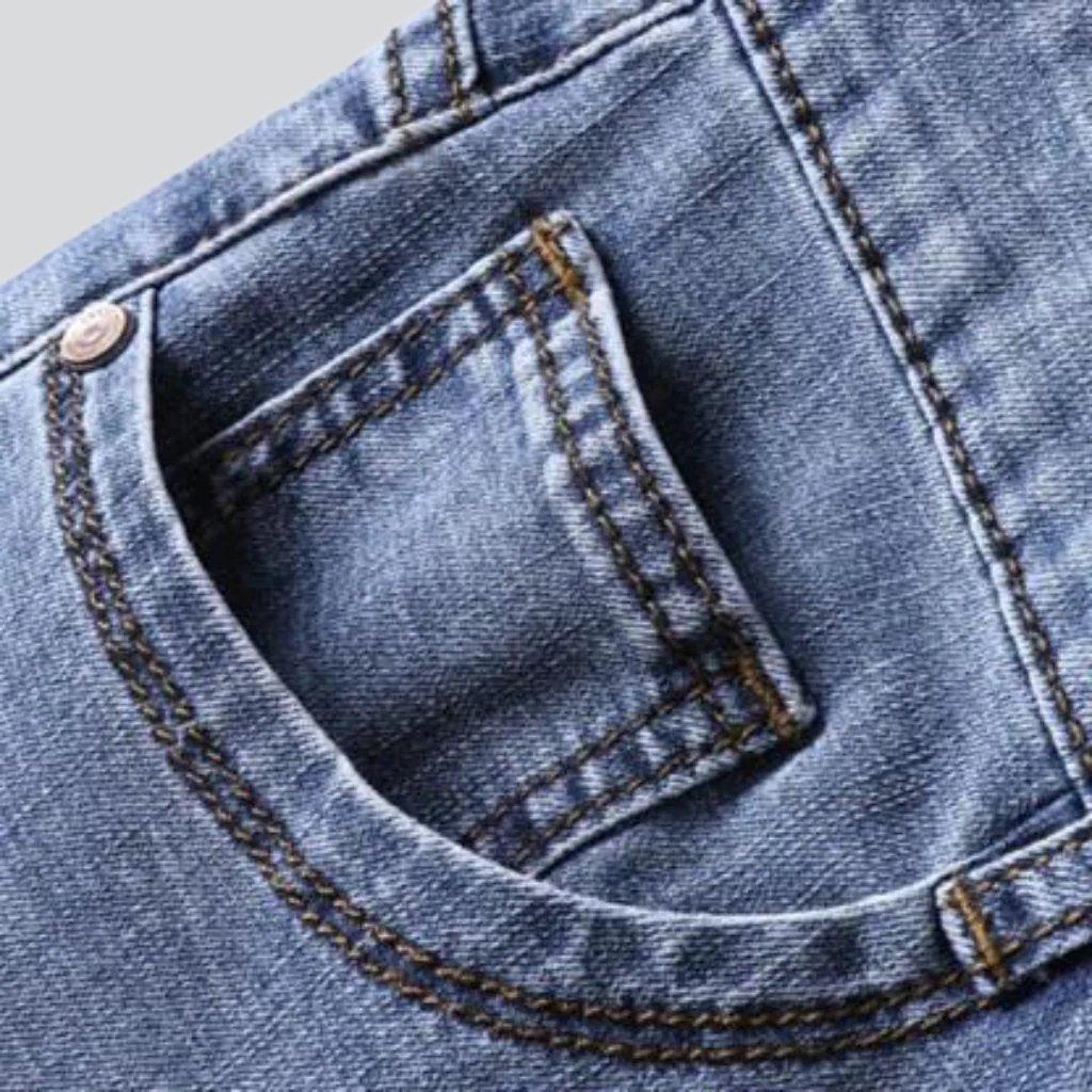 Straight-cut stretchy men jeans