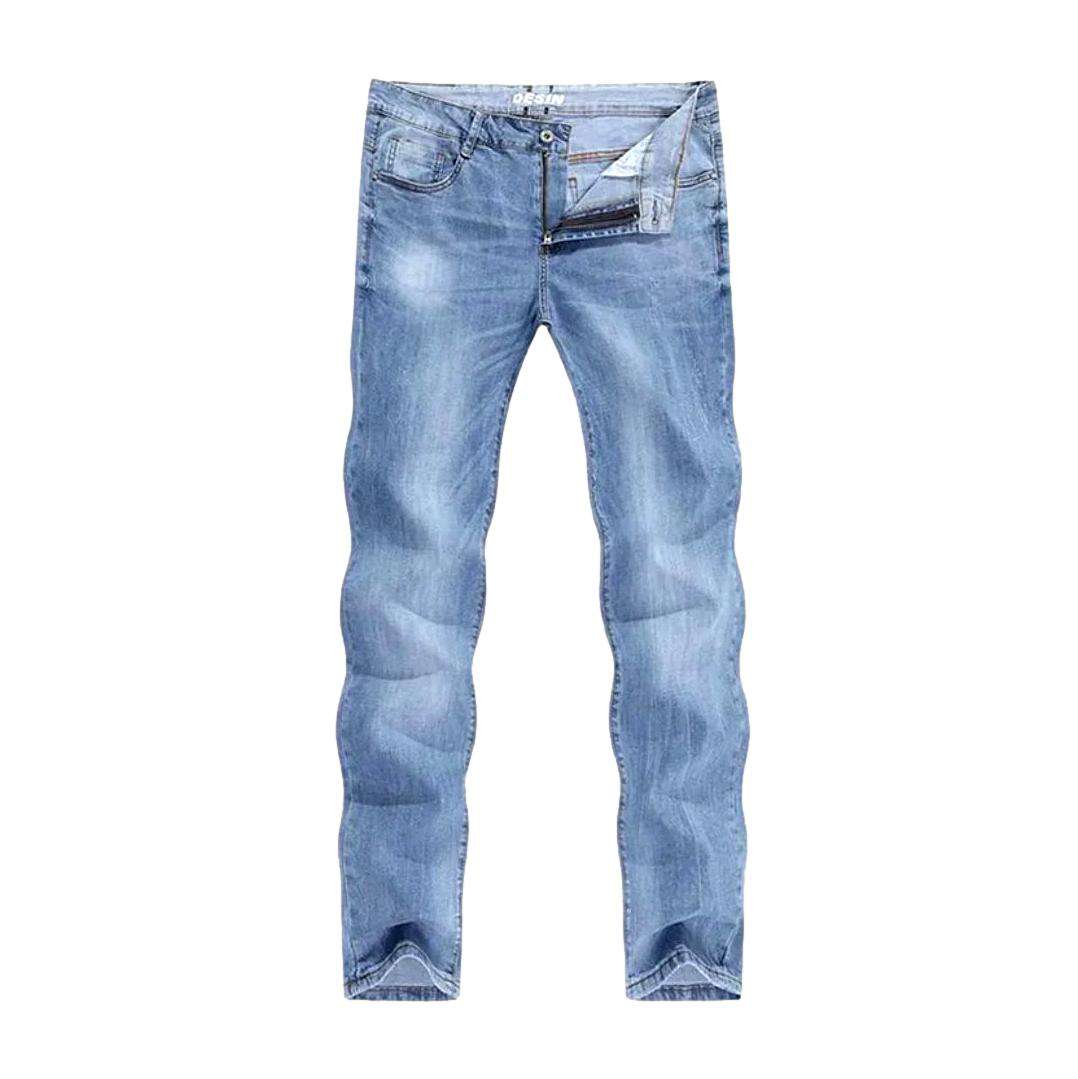 Light wash thin men jeans