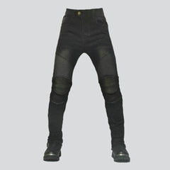 Winter men biker jeans