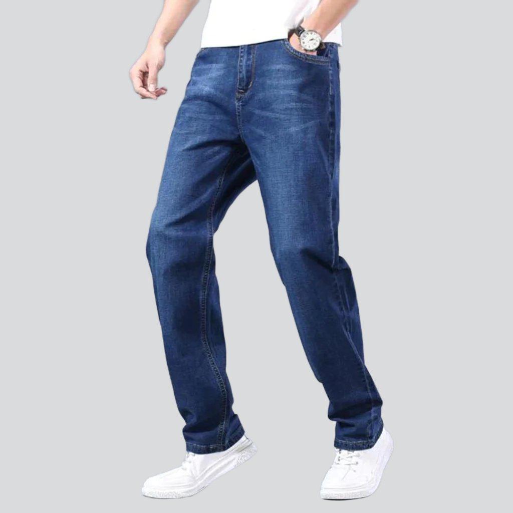 Dünne Stretch-Straight-Herrenjeans