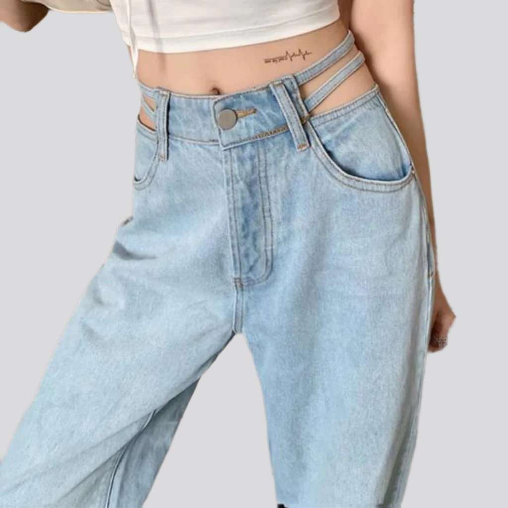 90s light wash jeans for ladies