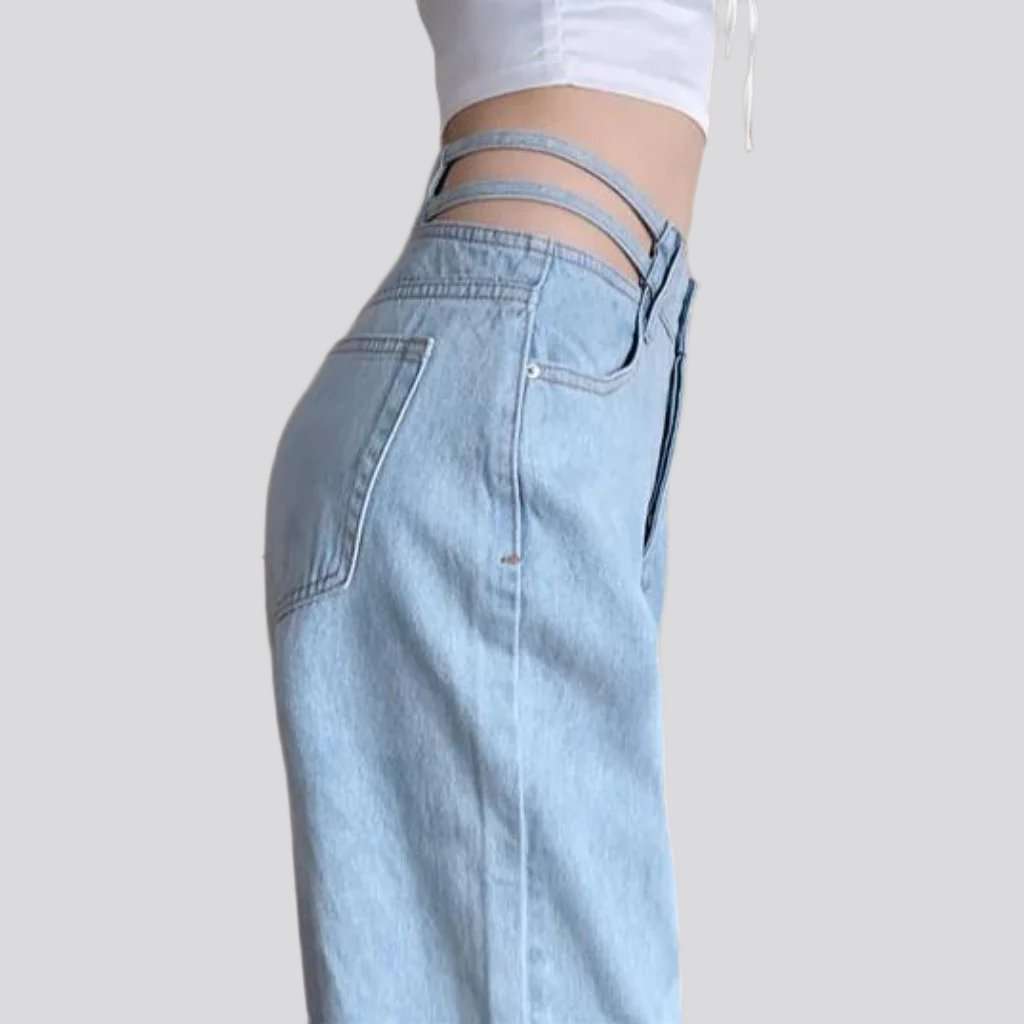 90s light wash jeans for ladies