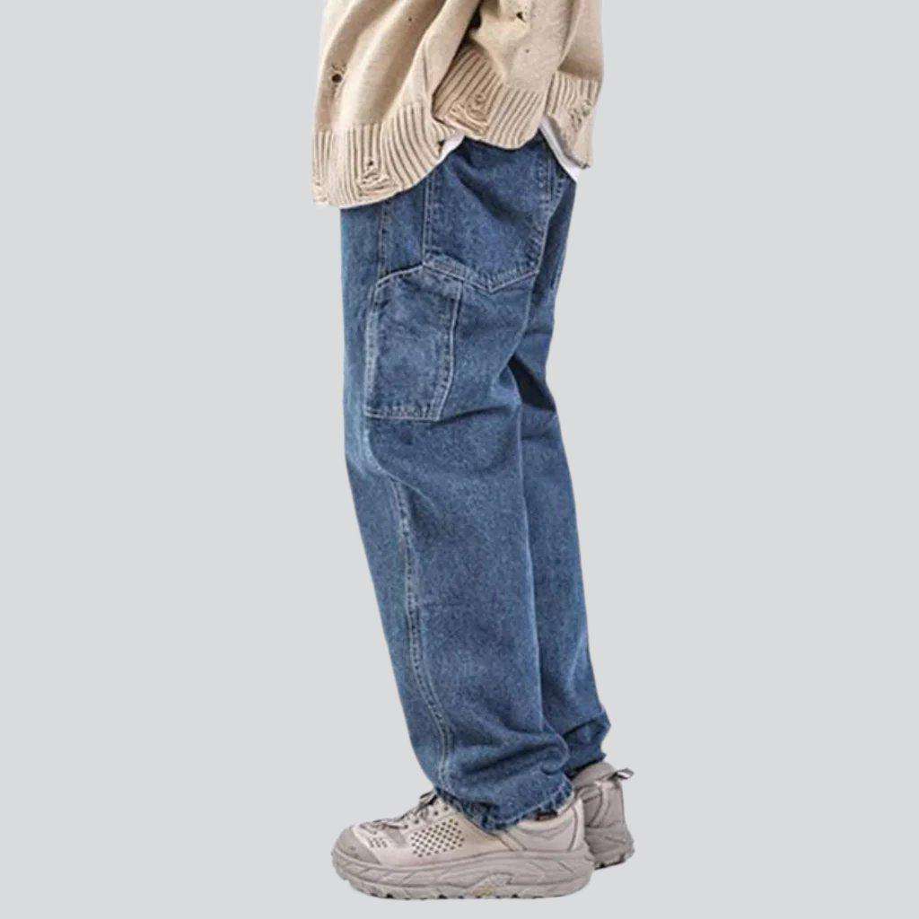 Carpenter baggy men denim pants