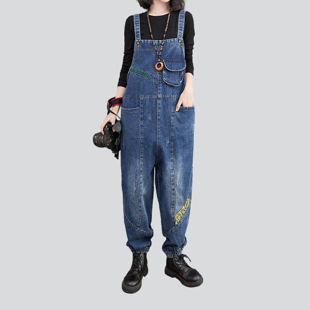 Trendy women jeans jumpsuit