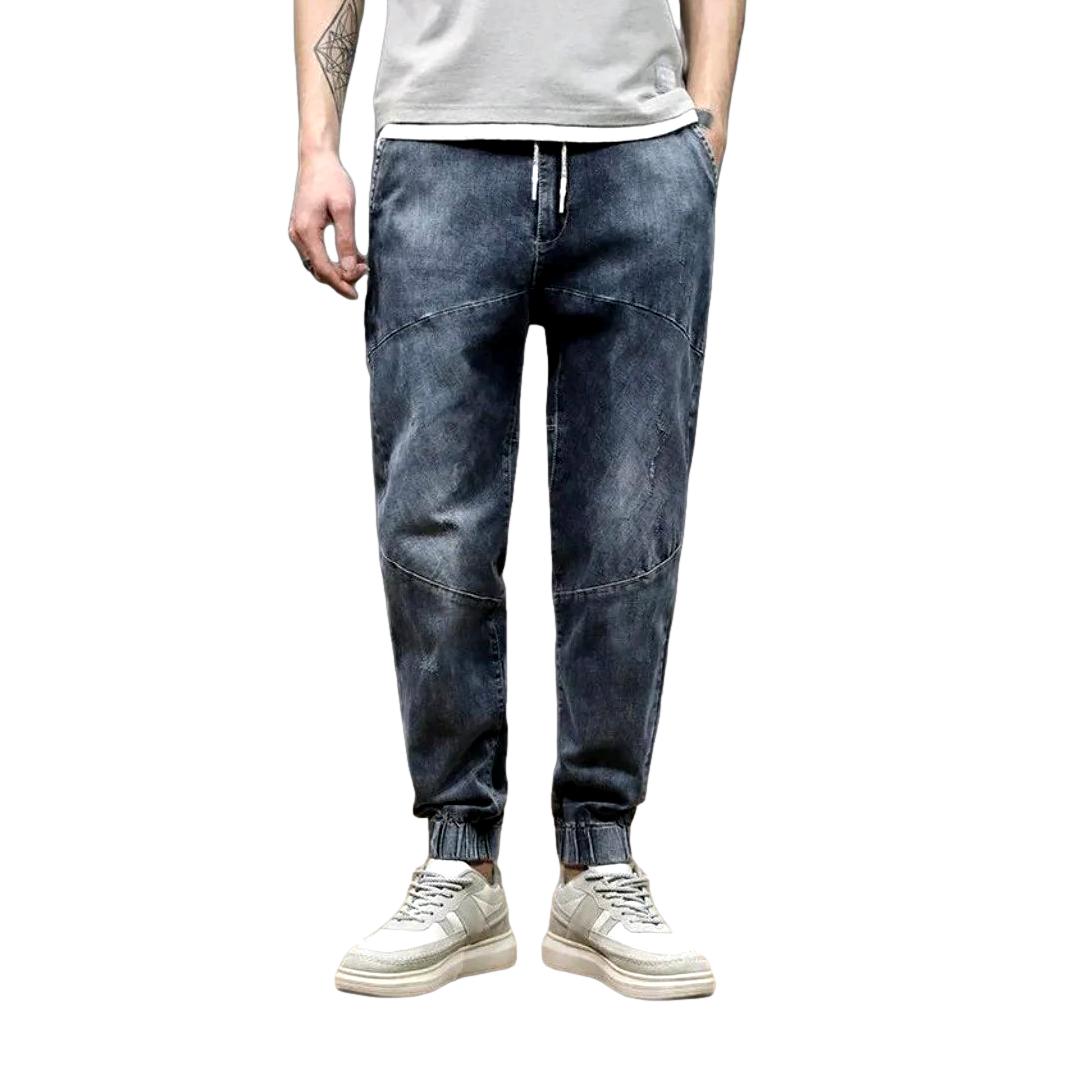 Urban denim joggers for men