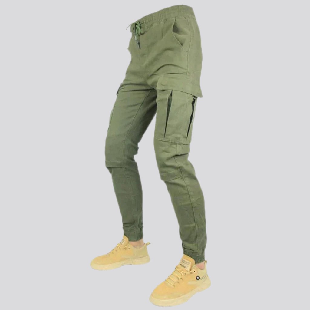 Pantalones vaqueros de motociclista de cintura media para hombre