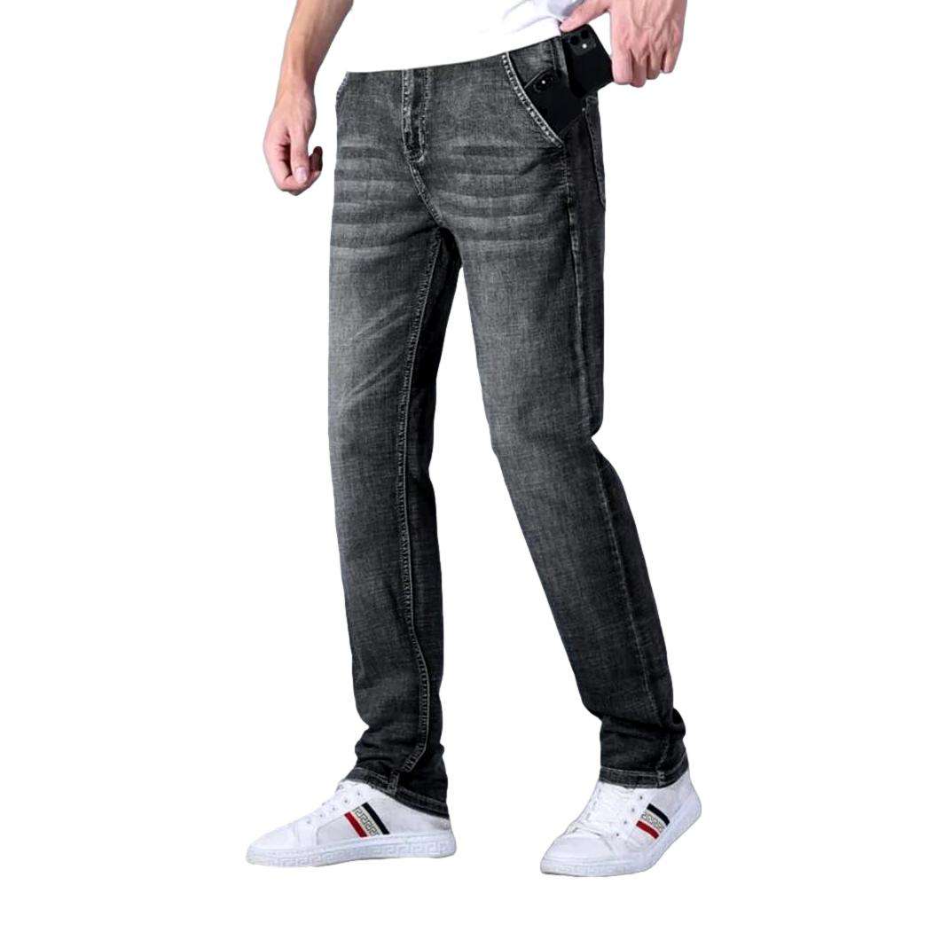 Mobile pocket slim men jeans