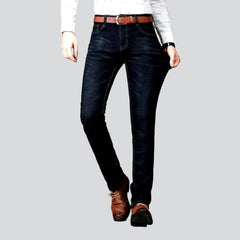 Slim whiskered jeans for men