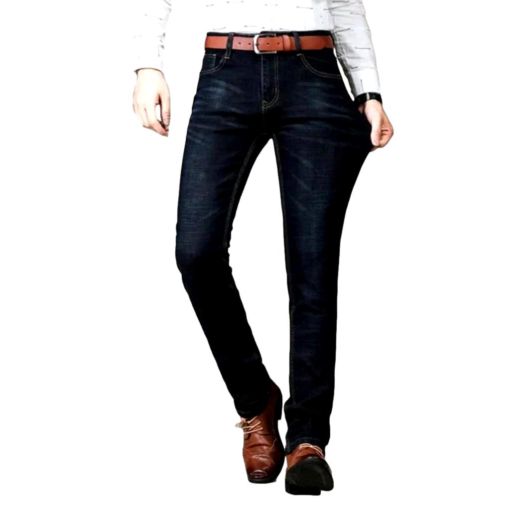 Slim whiskered jeans for men