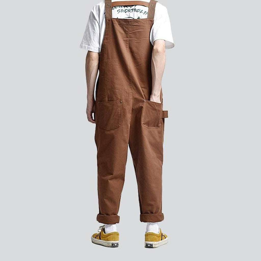 Jeans bib overall for men