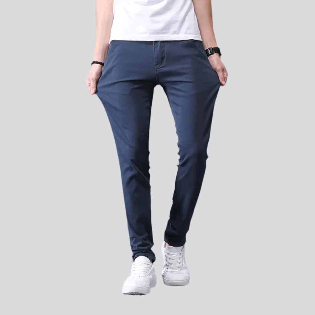 Slim men denim pants