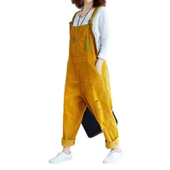 Color urban women denim jumpsuit