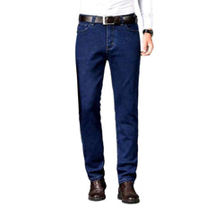 Business casual elastic men jeans