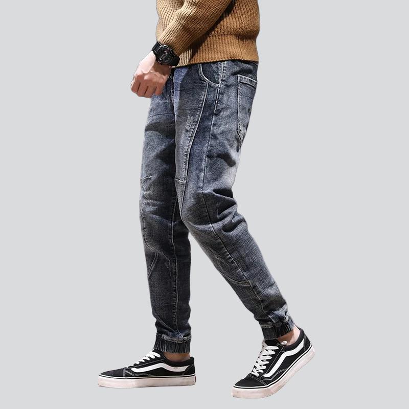 Vintage blaue Jeans-Jogginghose für Herren