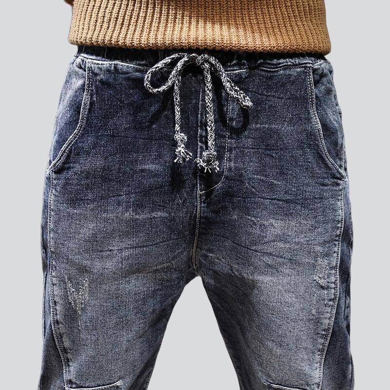 Vintage blaue Jeans-Jogginghose für Herren