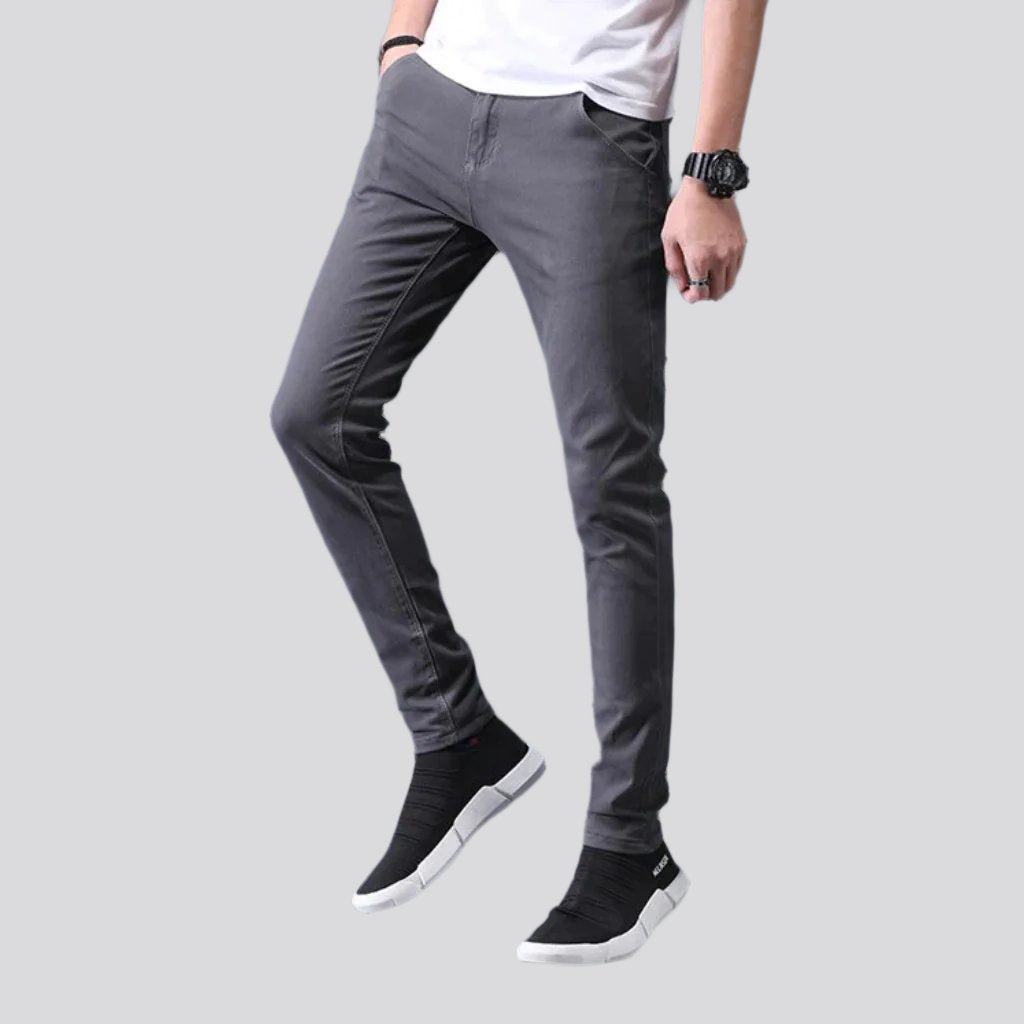 Slim men denim pants