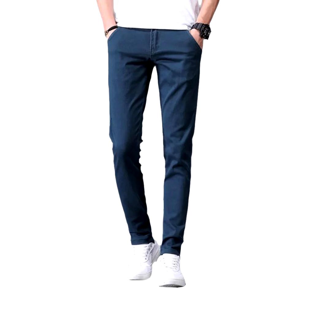 Slim men denim pants