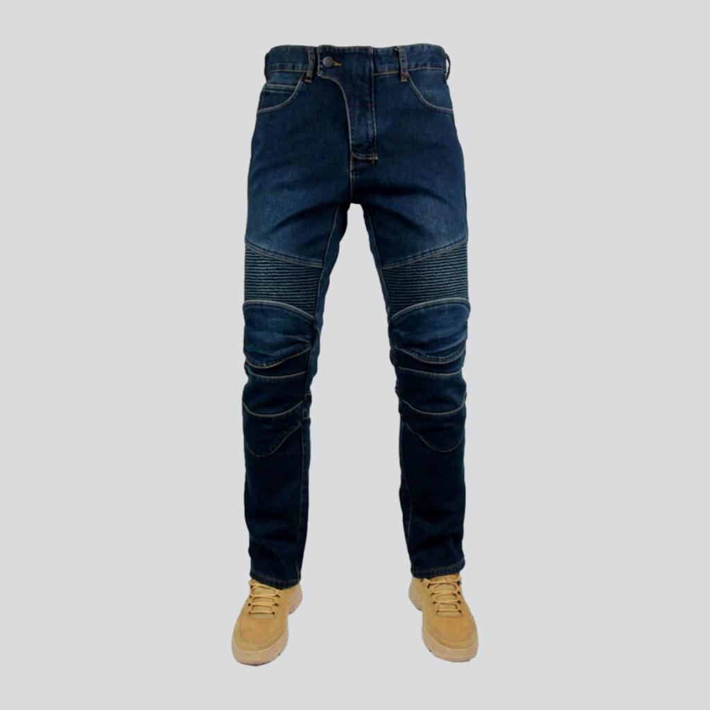 Biker men protective jeans