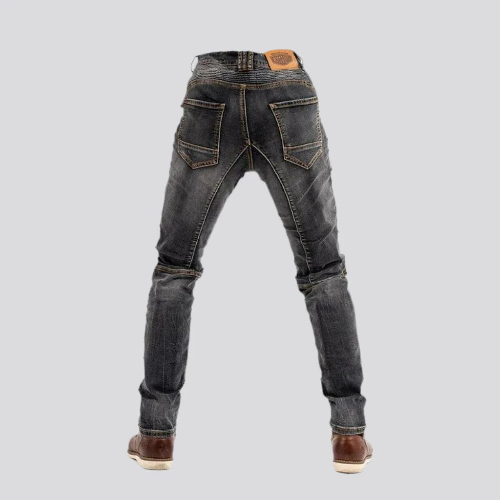 Vintage men motorcycle jeans