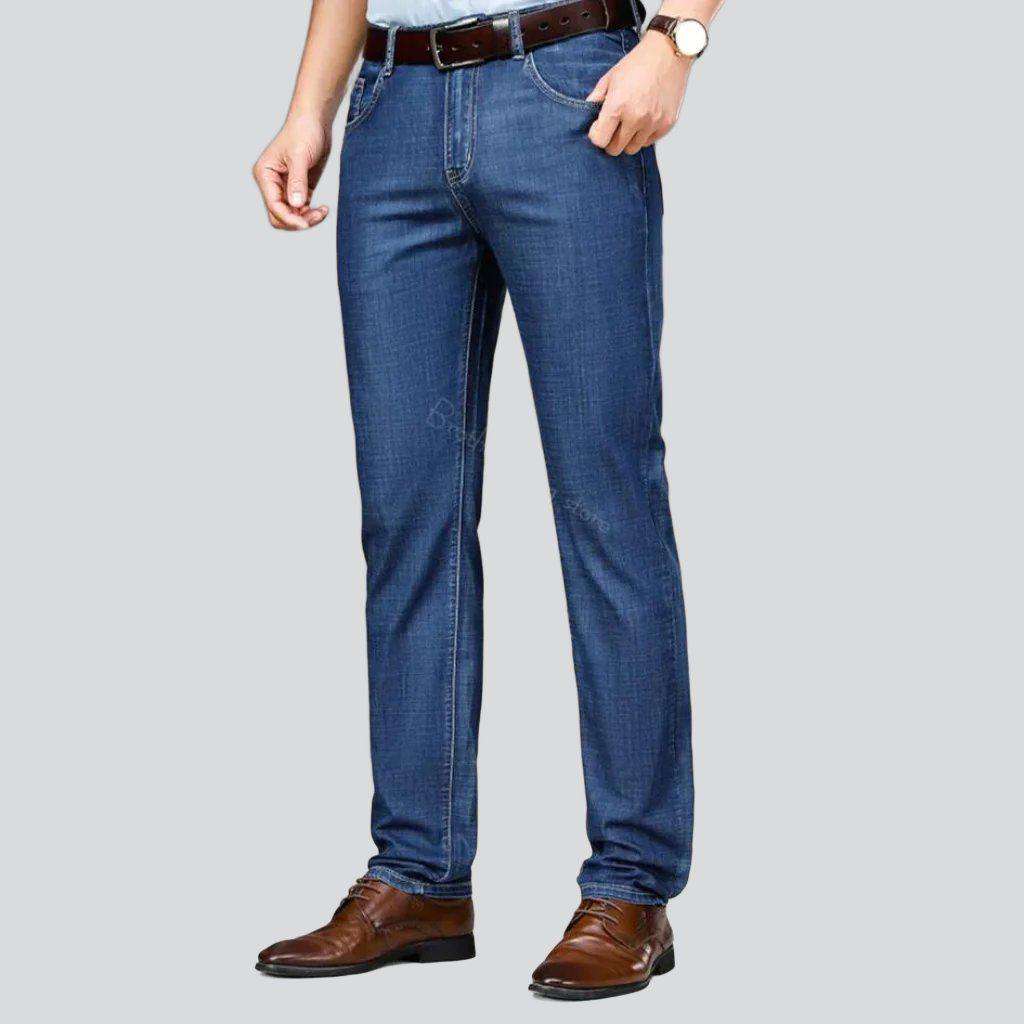 Casual high-waisted men jeans