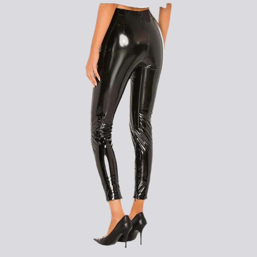 Latex skinny women jeans pants